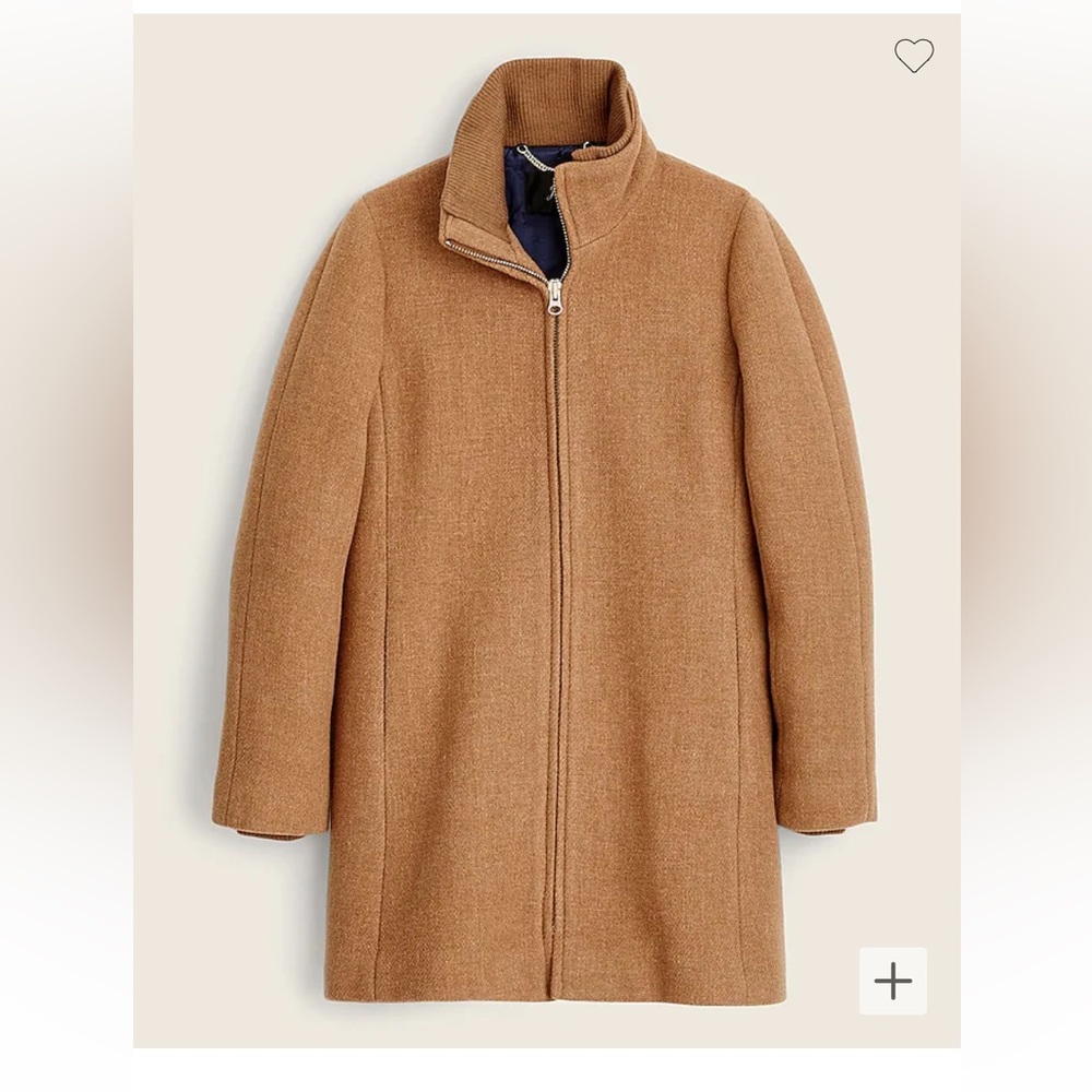 J.Crew Lodge Coat Size 2 Camel Brown